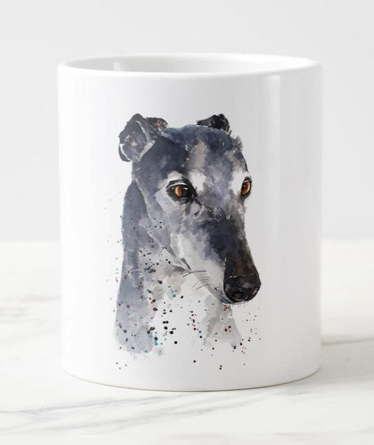 Whippet Version II Ceramic Mug 15oz | Dog Lover Gift | Edswatercolours
