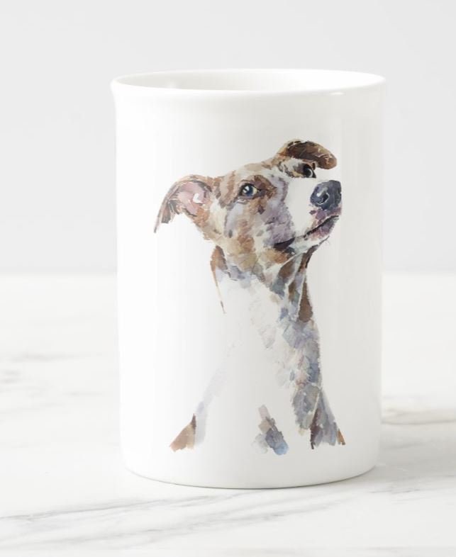 Sighthound Pomp Windsor Fine Bone China Mug 10oz | Dog Lover Gift | Edswatercolours
