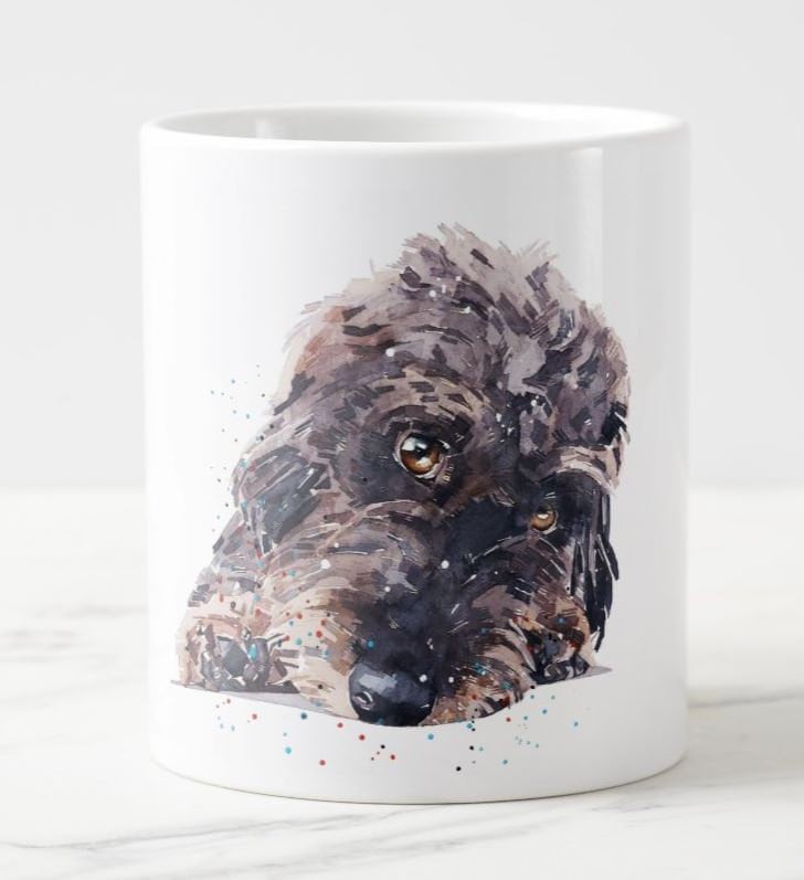 Wirehaired Dachshund Ceramic Mug 15oz | Dog Lover Gift | Edswatercolours
