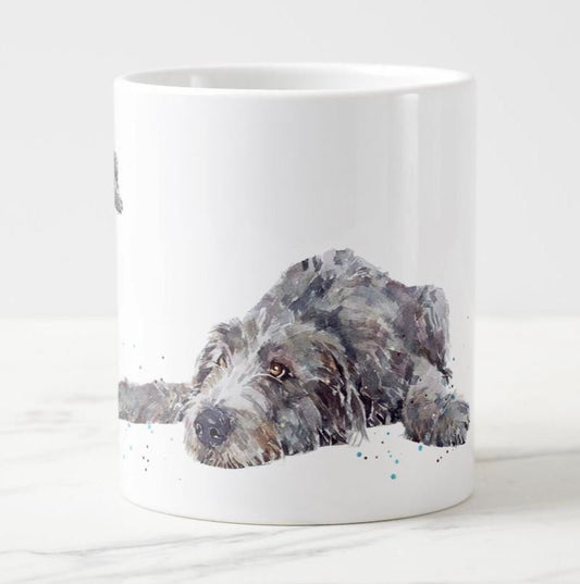 Irish Wolfhound Ceramic Mug 15oz | Dog Lover Gift | Edswatercolours