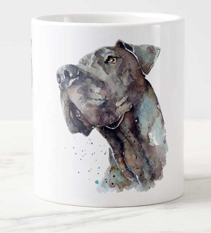 Great Dane Ceramic Mug 15oz | Dog Lover Gift | Edswatercolours