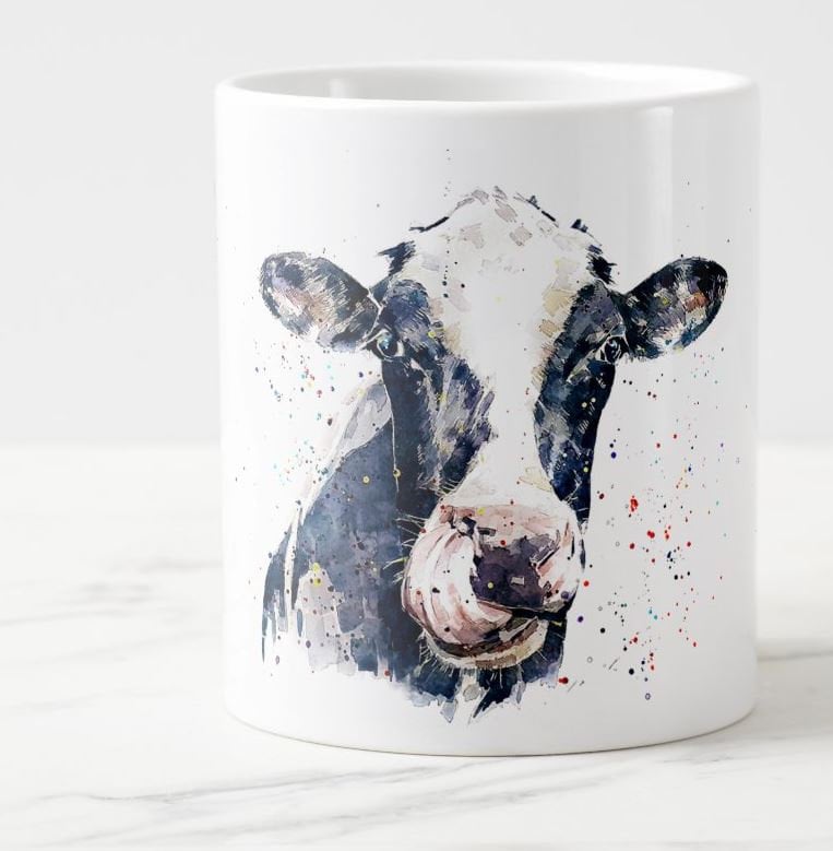 Cow Version II Ceramic Mug 15oz | Cow Lover Gift | Edswatercolours
