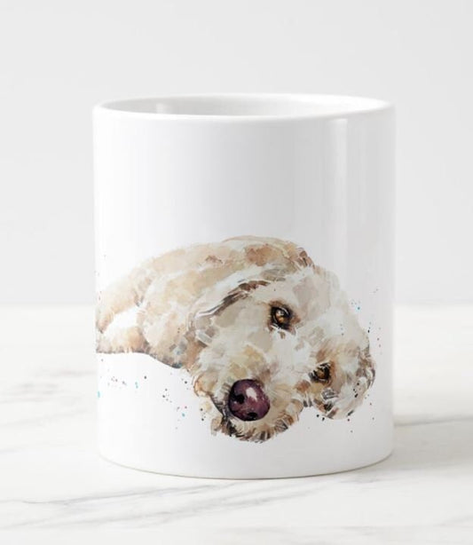 Labradoodle Ceramic Mug 15oz | Dog Lover Gift | Edswatercolours