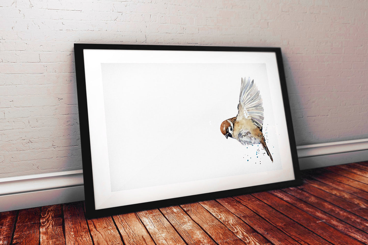House Sparrow III Watercolour Art Print | Bird Lover Gift | Edswatercolours