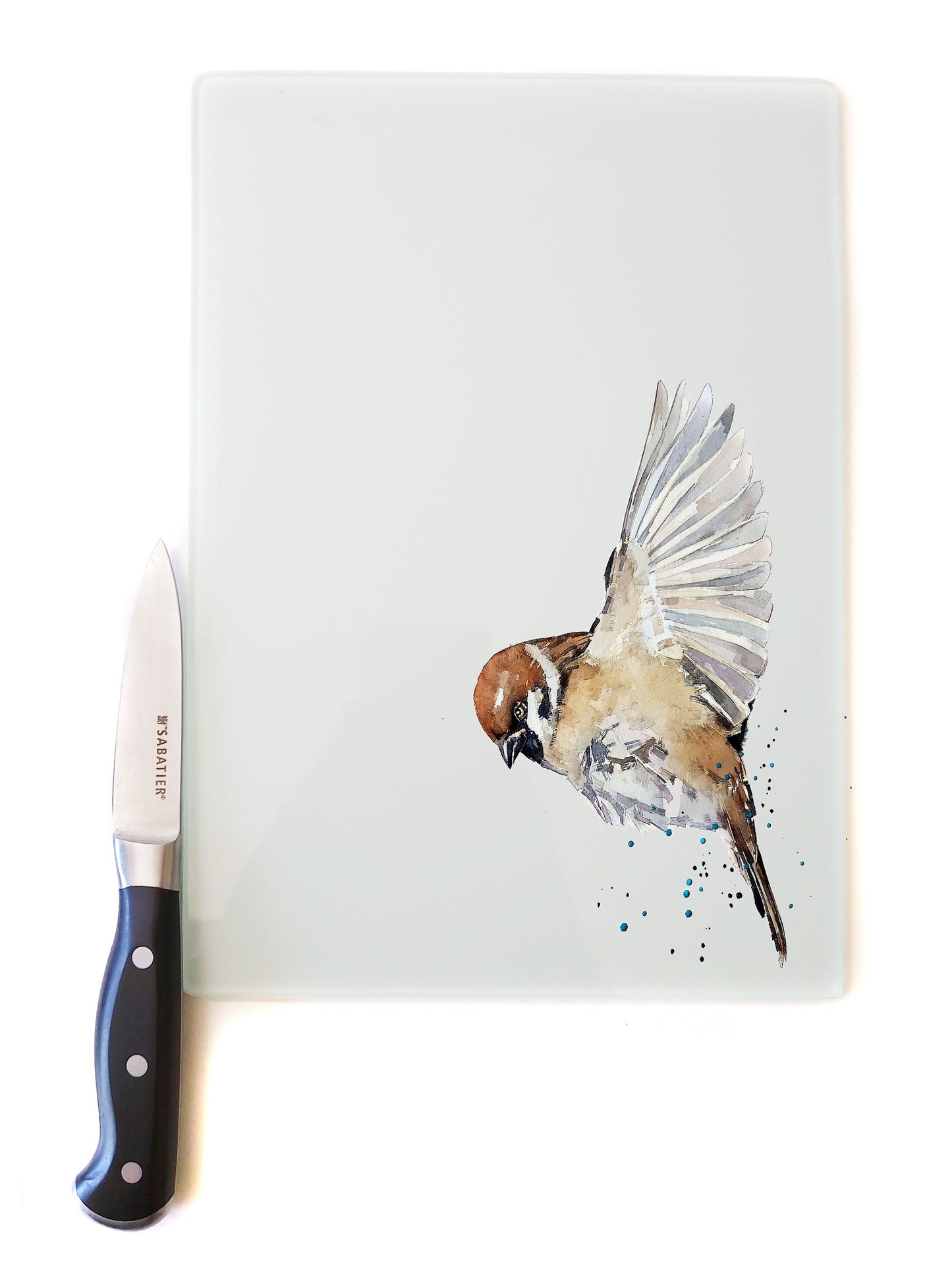 House Sparrow Chopping Board | Bird Gift | EdsWatercolours