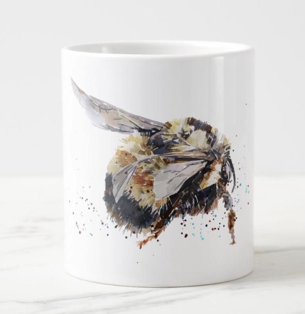 Bumblebee Ceramic Mug 15oz | Edswatercolours