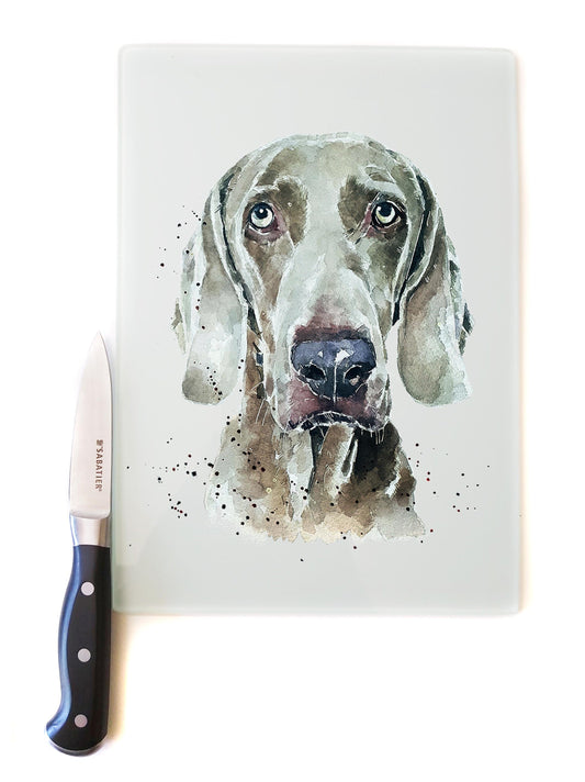 Weimaraner Chopping Board | Dog Gift | EdsWatercolours