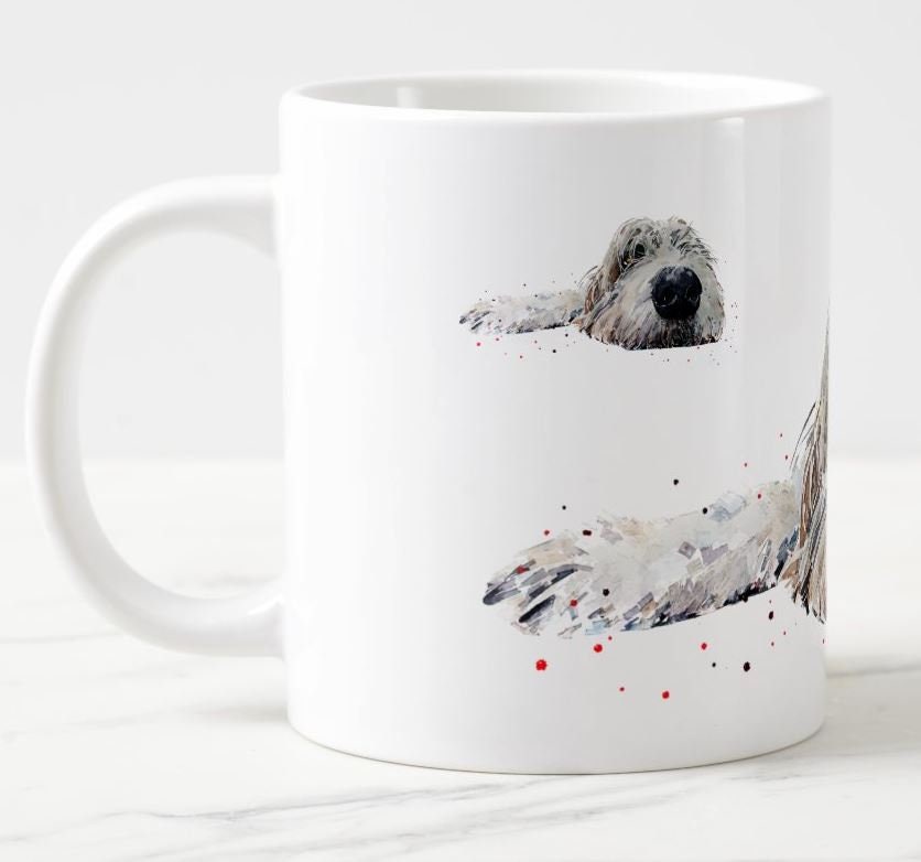 Irish Wolfhound Version IV Ceramic Mug 15oz | Dog Lover Gift | Edswatercolours