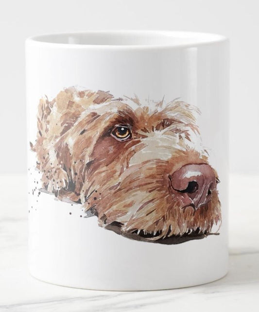 Wirehaired Vizsla Version II Ceramic Mug 15oz | Dog Lover Gift | Edswatercolours