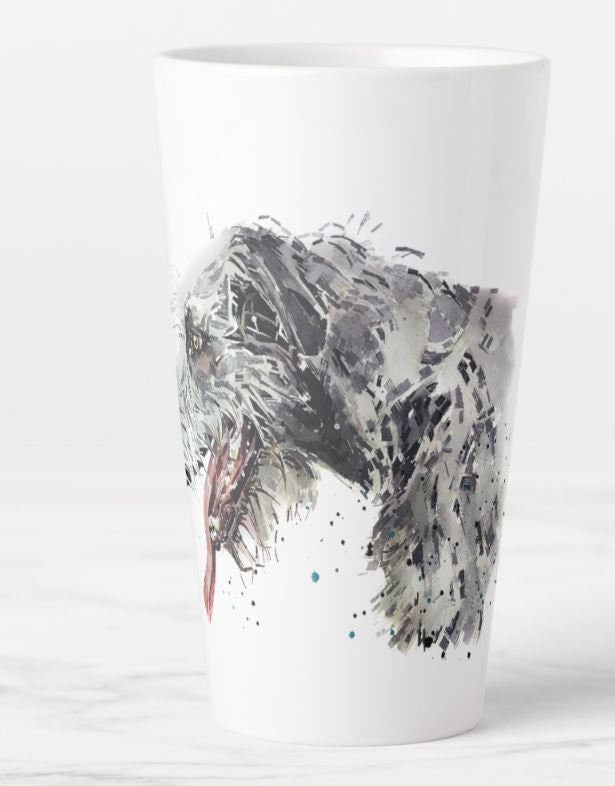 Irish Wolfhound Version II Latte Mug 17oz | Dog Lover Gift | Edswatercolours