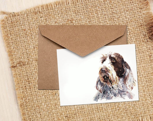 Spinone Italiano Greeting Card | Dog Lover Gift | Edswatercolours