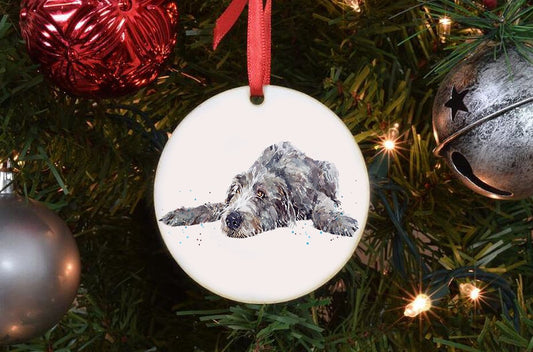 Irish Wolfhound Christmas Ornament | Dog Lover Gift | Edswatercolours