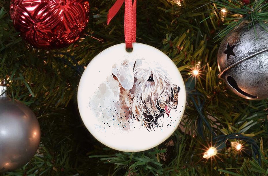 Wheaten Terrier Christmas Ornament | Dog Lover Gift | Edswatercolours