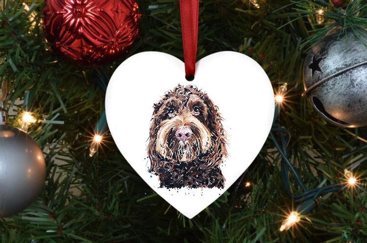 Cockapoo Christmas Ornament | Dog Lover Gift | Edswatercolours
