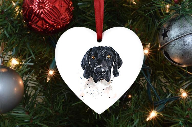 German Shorthaired Pointer IV Christmas Ornament | Dog Lover Gift | Edswatercolours
