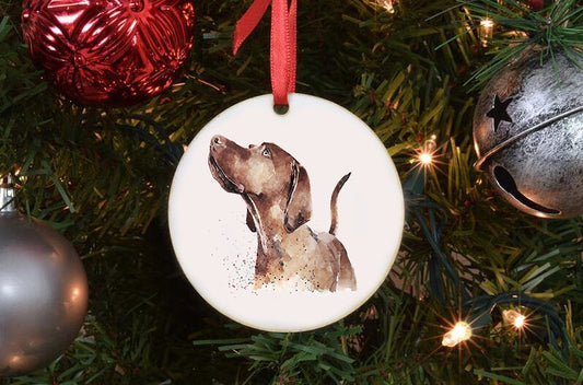 Vizsla What's Cooking Christmas Ornament | Dog Lover Gift | Edswatercolours