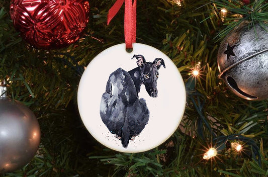 Sighthound II Christmas Ornament | Dog Lover Gift | Edswatercolours