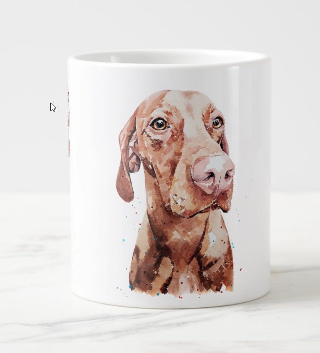Vizsla Version II Ceramic Mug 15oz | Dog Lover Gift | Edswatercolours