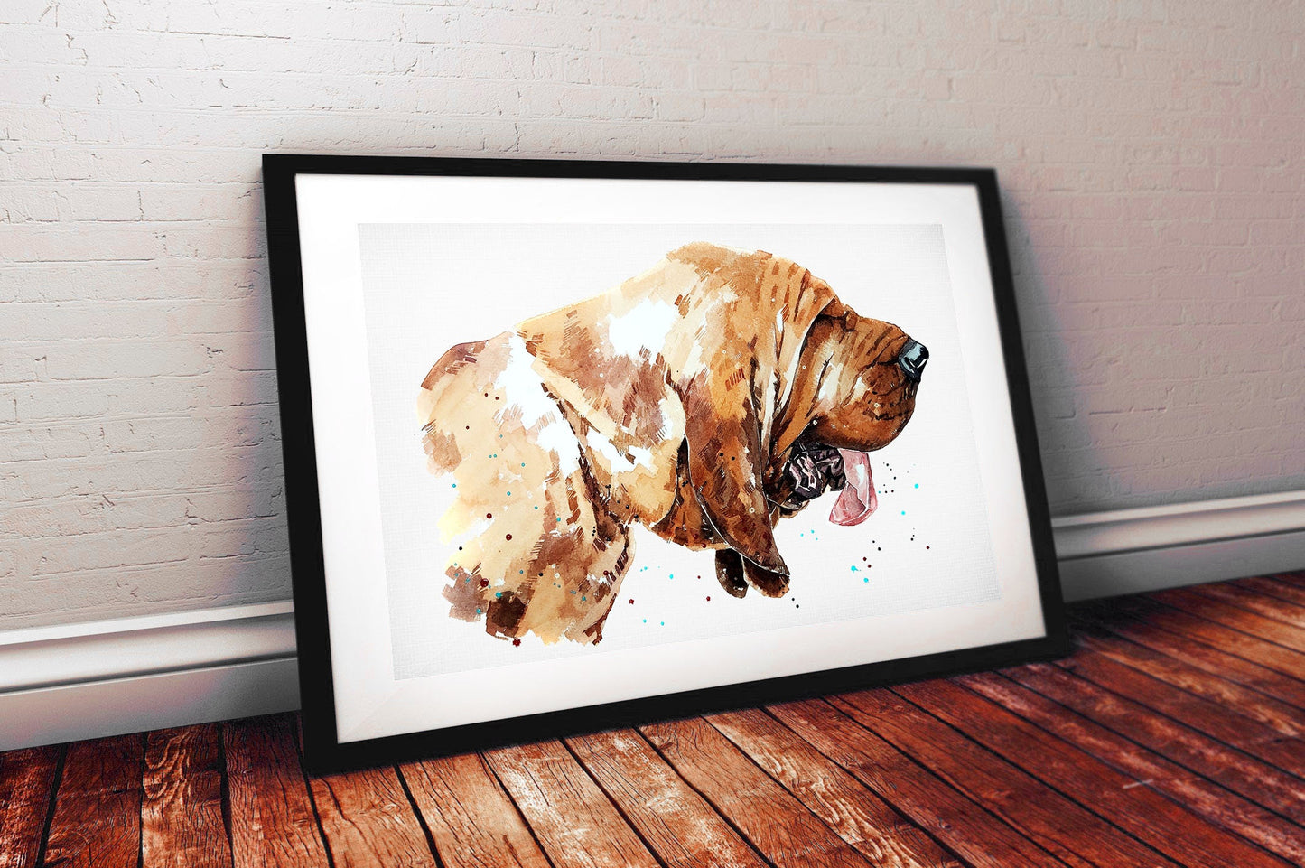 Bloodhound | Original Watercolour | Dog Lover Gift | Edswatercolours