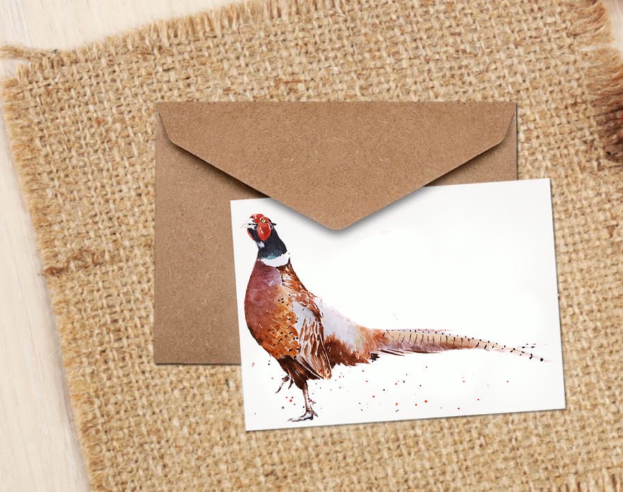 Pheasant Greeting Card | Country Sports Gift | Edswatercolours