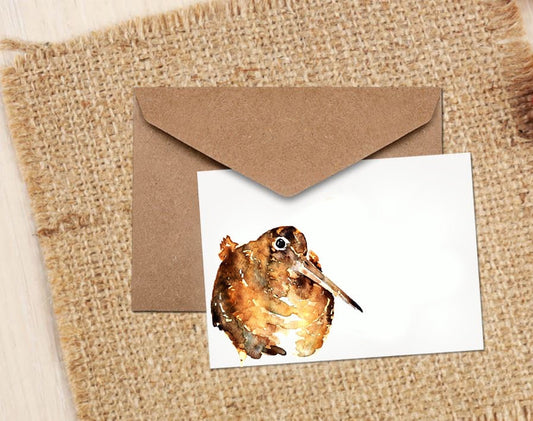 Woodcock Greeting Card | Wildlife Gift | Edswatercolours
