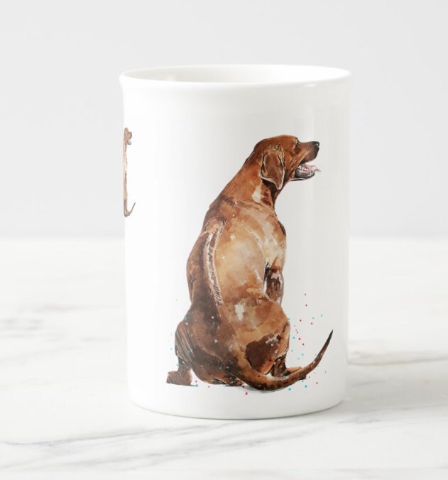 Rhodesian Ridgeback Windsor Fine Bone China Mug 10oz | Dog Lover Gift | Edswatercolours