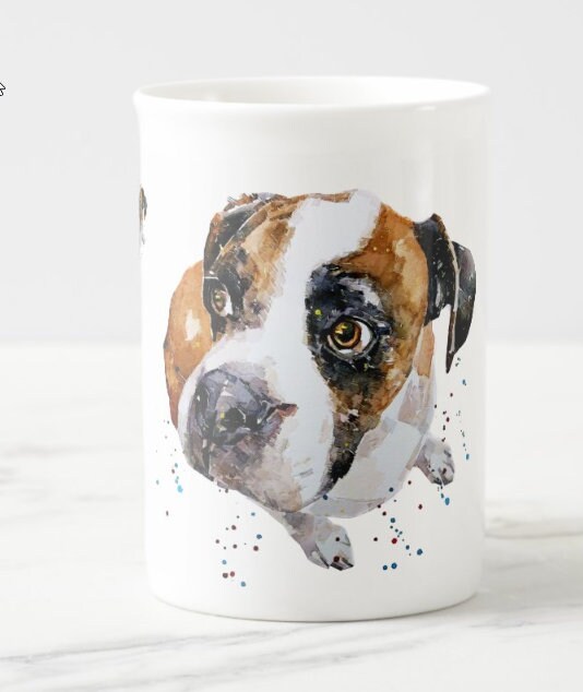 Boxer Windsor Fine Bone China Mug 10oz | Dog Lover Gift | Edswatercolours