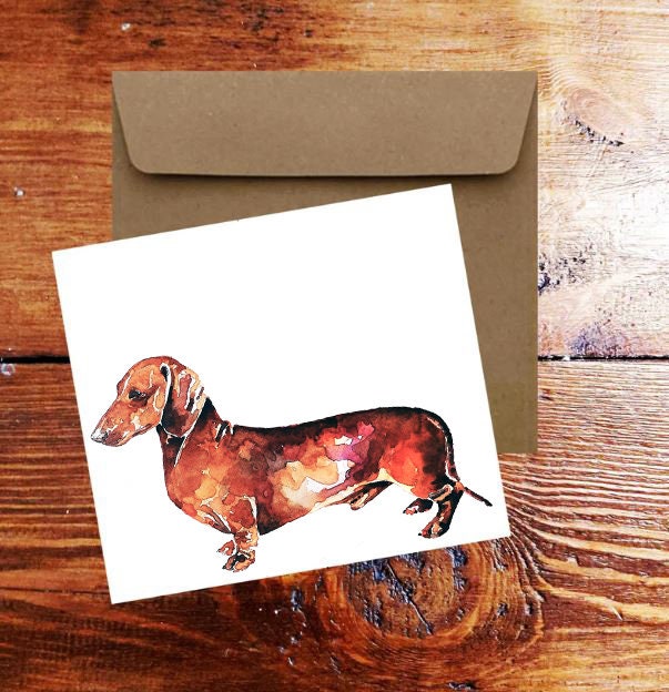Red Dachshund Greeting Card.Red Dachshund Dachshund card, Dachshund card, Dachshund greeting card,Red Doxie Greeting card