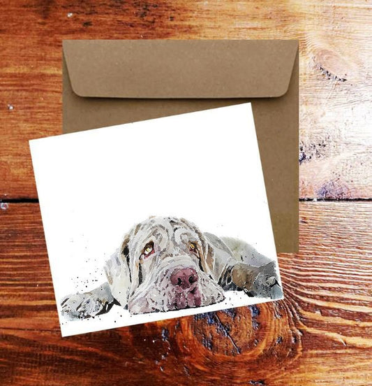 Neapolitan Mastiff II Greeting Card | Dog Lover Gift | Edswatercolours