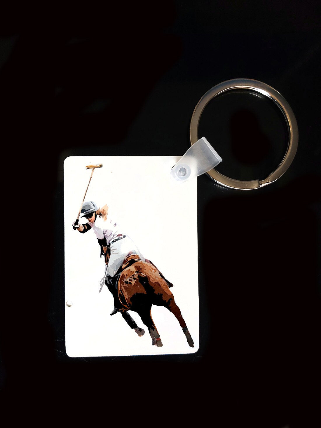 Polo Player Keyring | Horse Lover Gift | Multiple Designs | EdsWatercolours