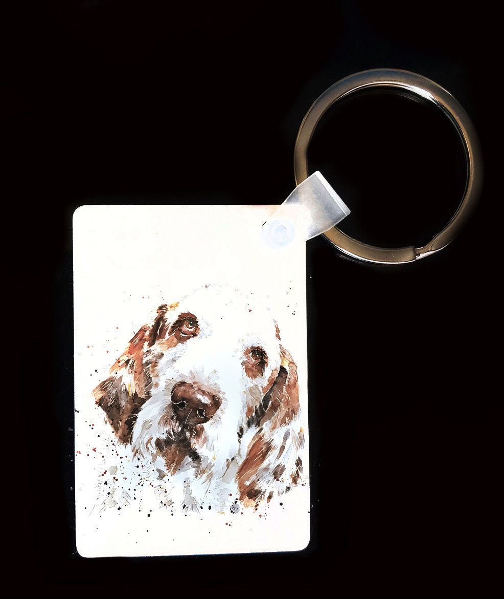 Spinone Italiano Keyring | Dog Gift | Multiple Designs | EdsWatercolours