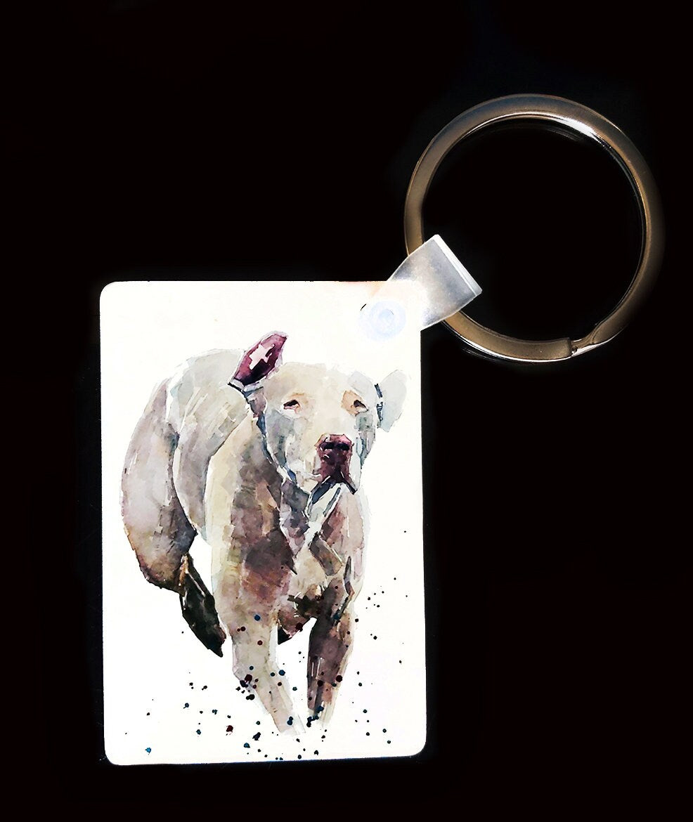 Weimaraner Keyring | Dog Gift | Multiple Designs | EdsWatercolours