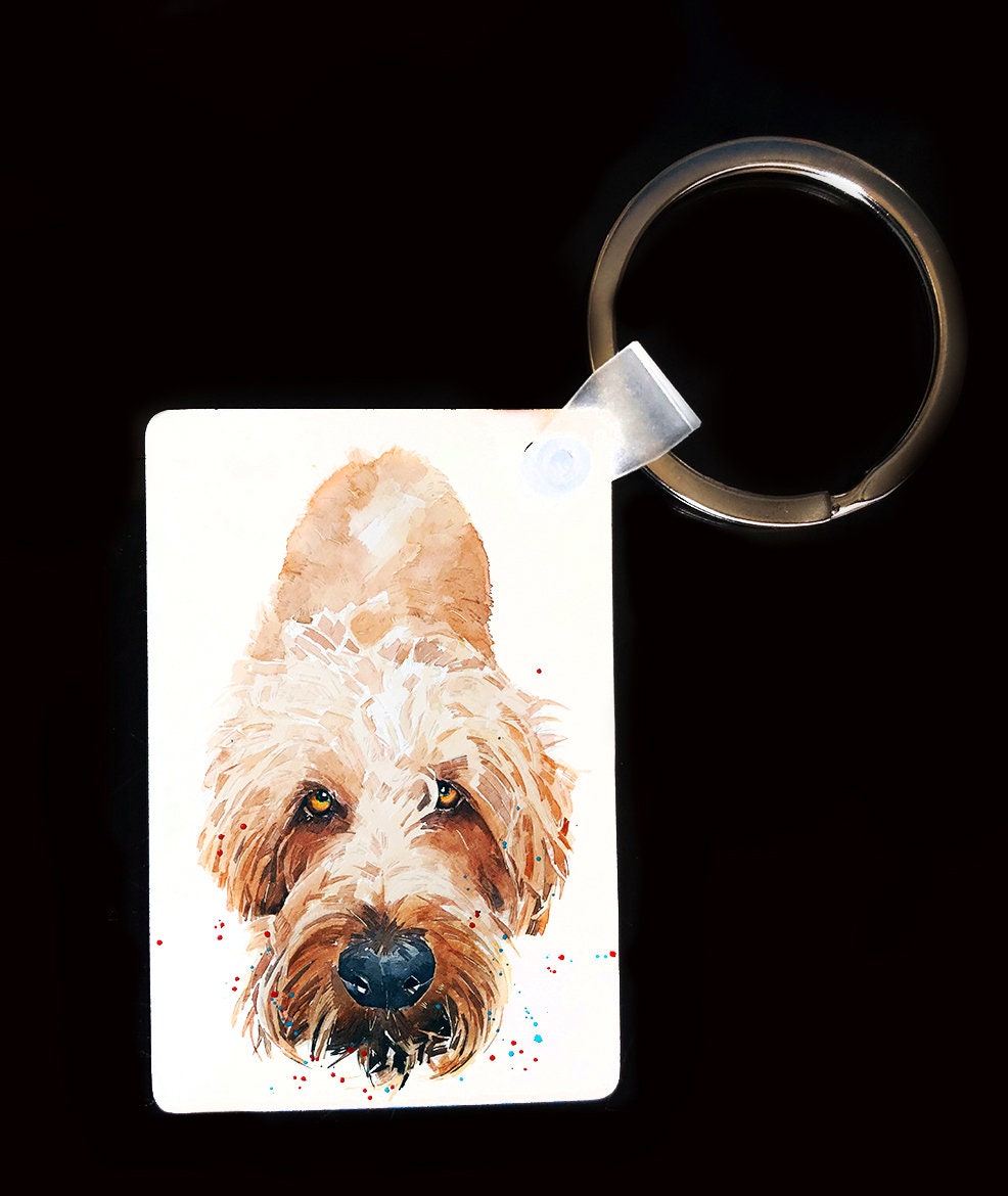 Irish Terrier Keyring | Dog Gift | Multiple Designs | EdsWatercolours