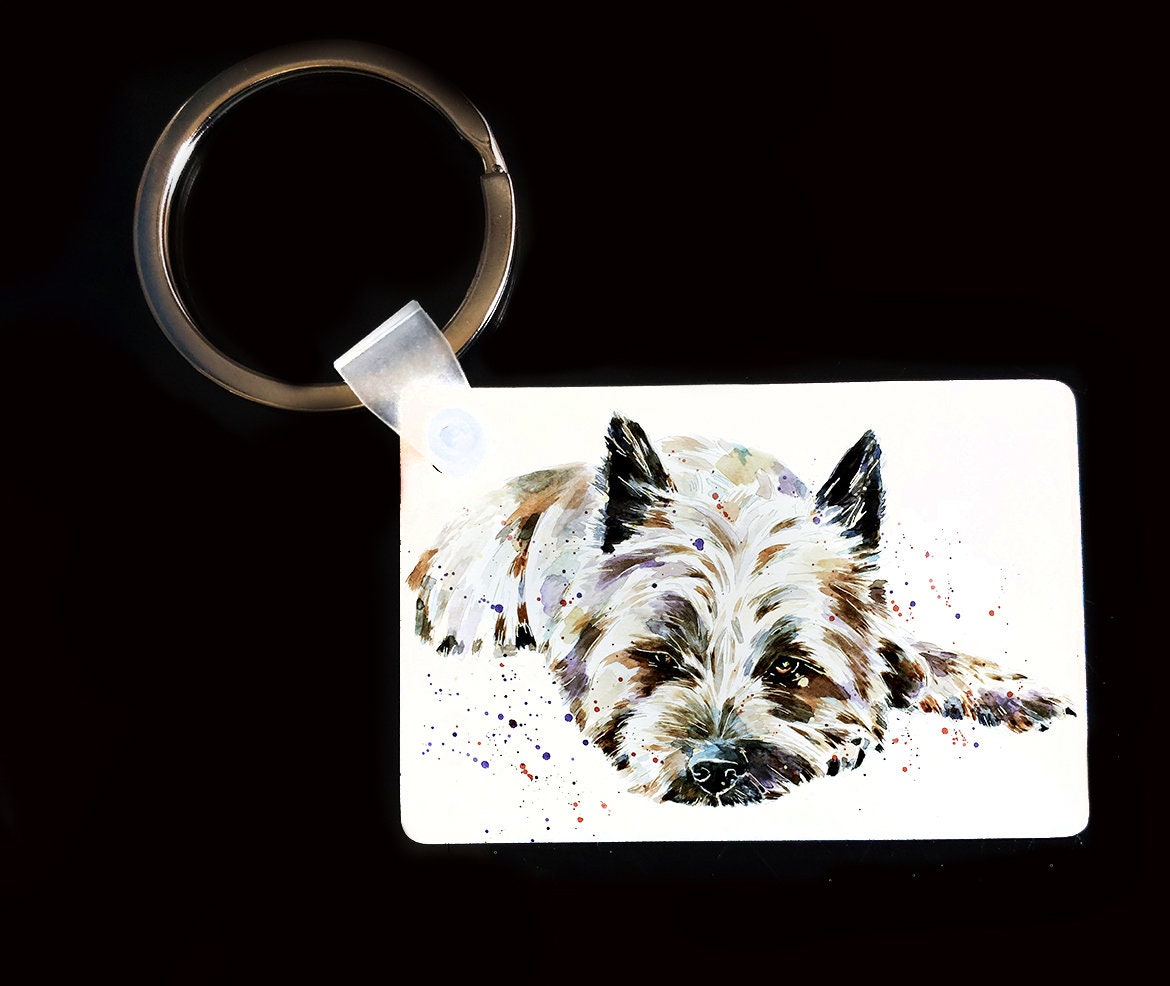 Cairn Terrier Keyring | Dog Gift | Multiple Designs | EdsWatercolours