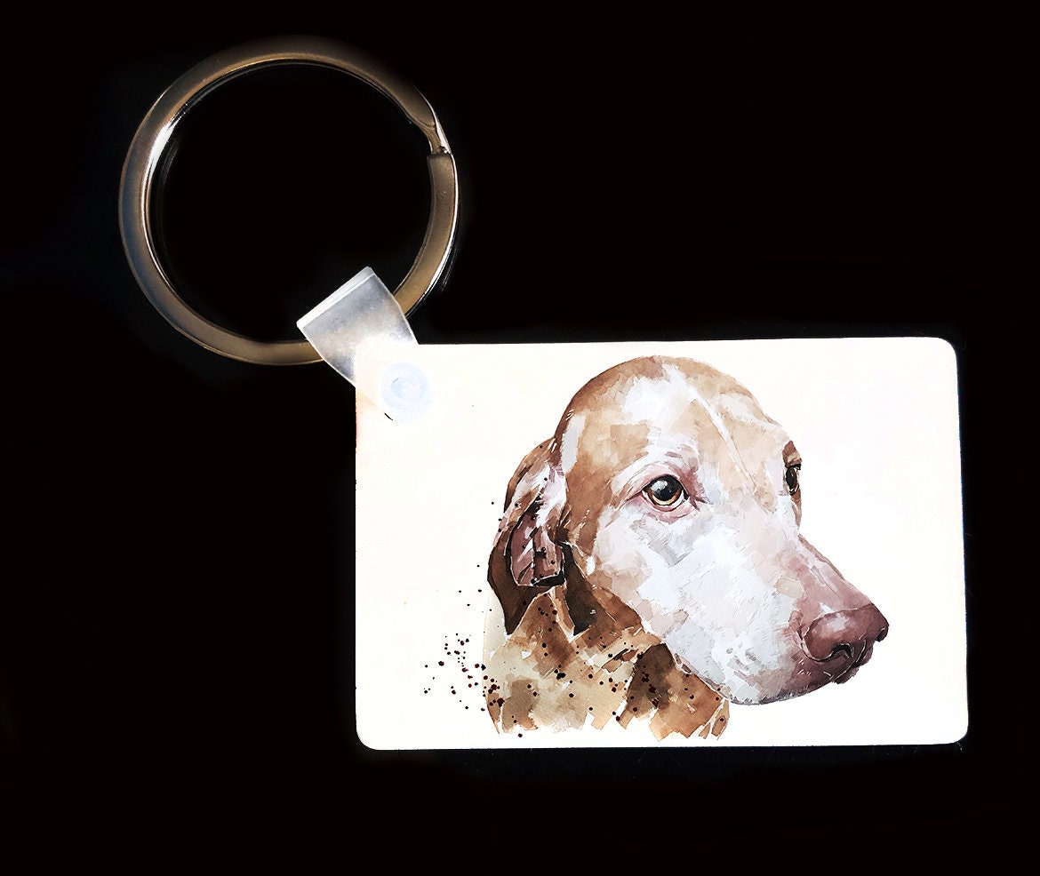 Hungarian Vizsla Keyring | Dog Gift | Multiple Designs | EdsWatercolours