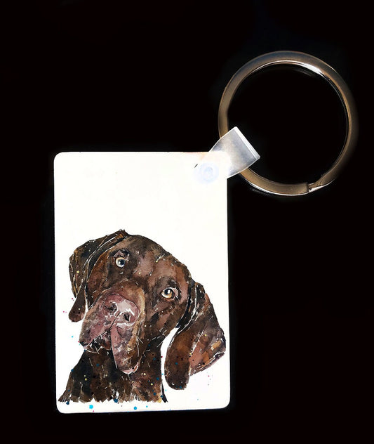 German Shorthaired Pointer Keyring | Dog Gift | Multiple Designs | EdsWatercolours