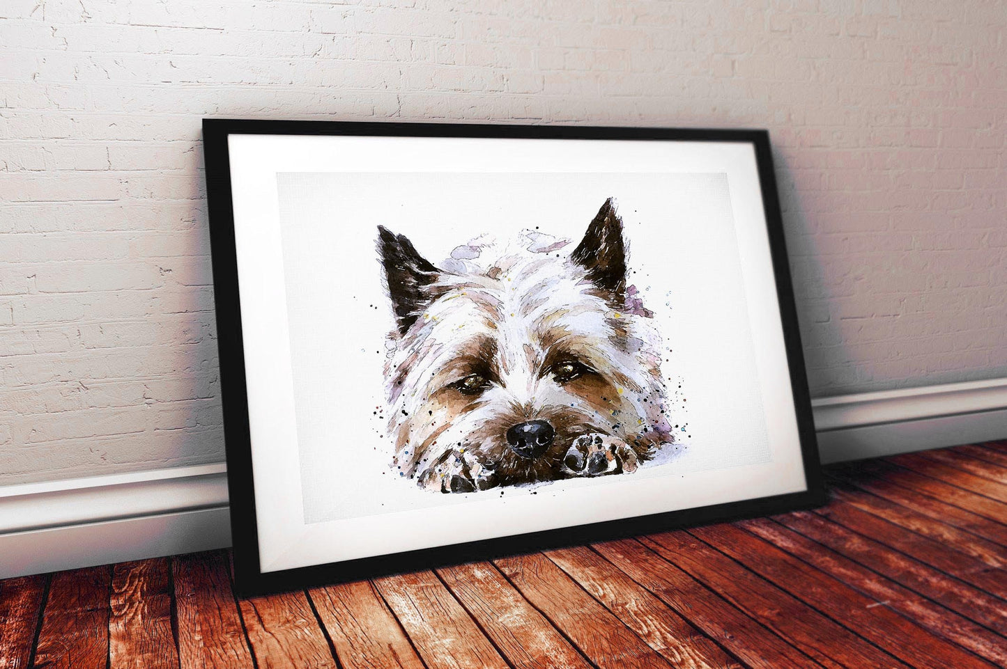 Cairn Terrier 2 Print Watercolour. Cairn Terrier art,Cairn Terrier print,Cairn Terrier watercolour print.Cairn Terrier dog art