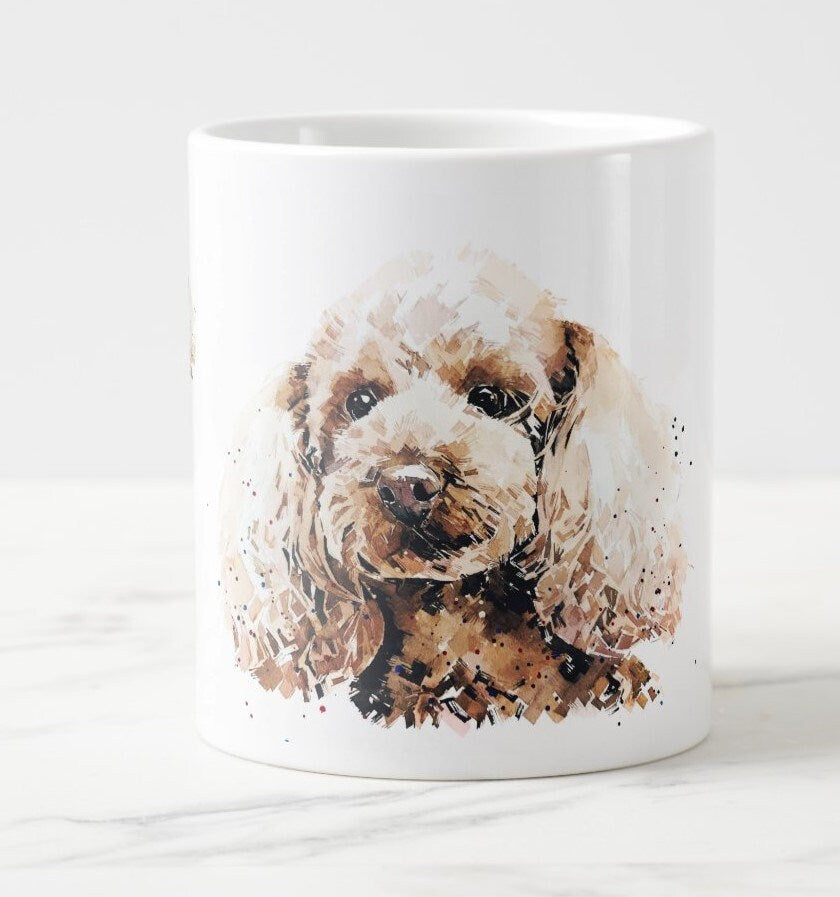 Cockapoo Ceramic Mug 15oz | Dog Lover Gift | Edswatercolours