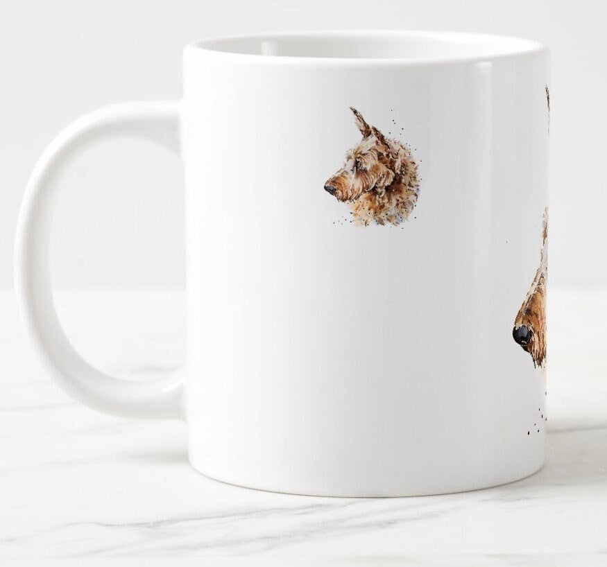 Irish Terrier Ceramic Mug 15oz | Dog Lover Gift | Edswatercolours