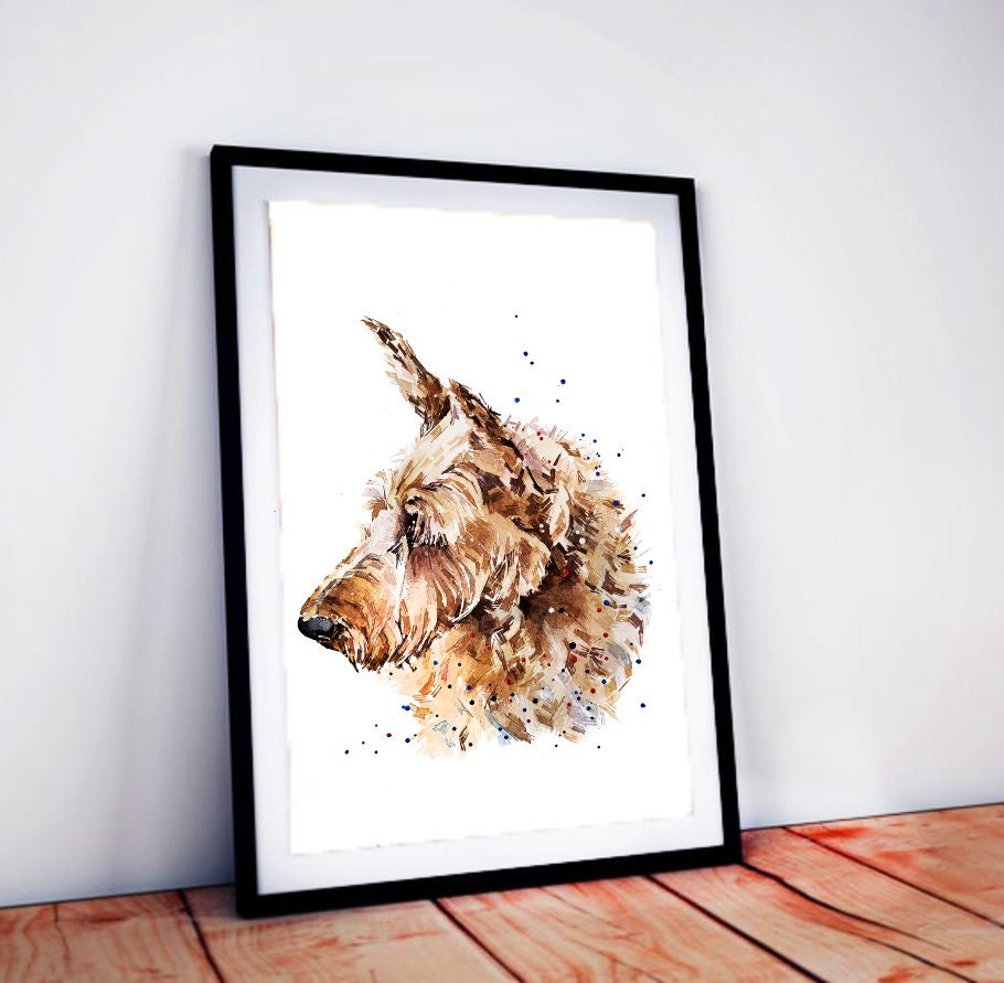 Irish Terrier II | Original Watercolour | Dog Lover Gift | Edswatercolours