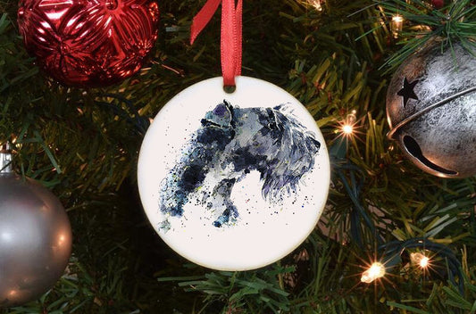 Kerry Blue Terrier III Christmas Ornament | Dog Lover Gift | Edswatercolours