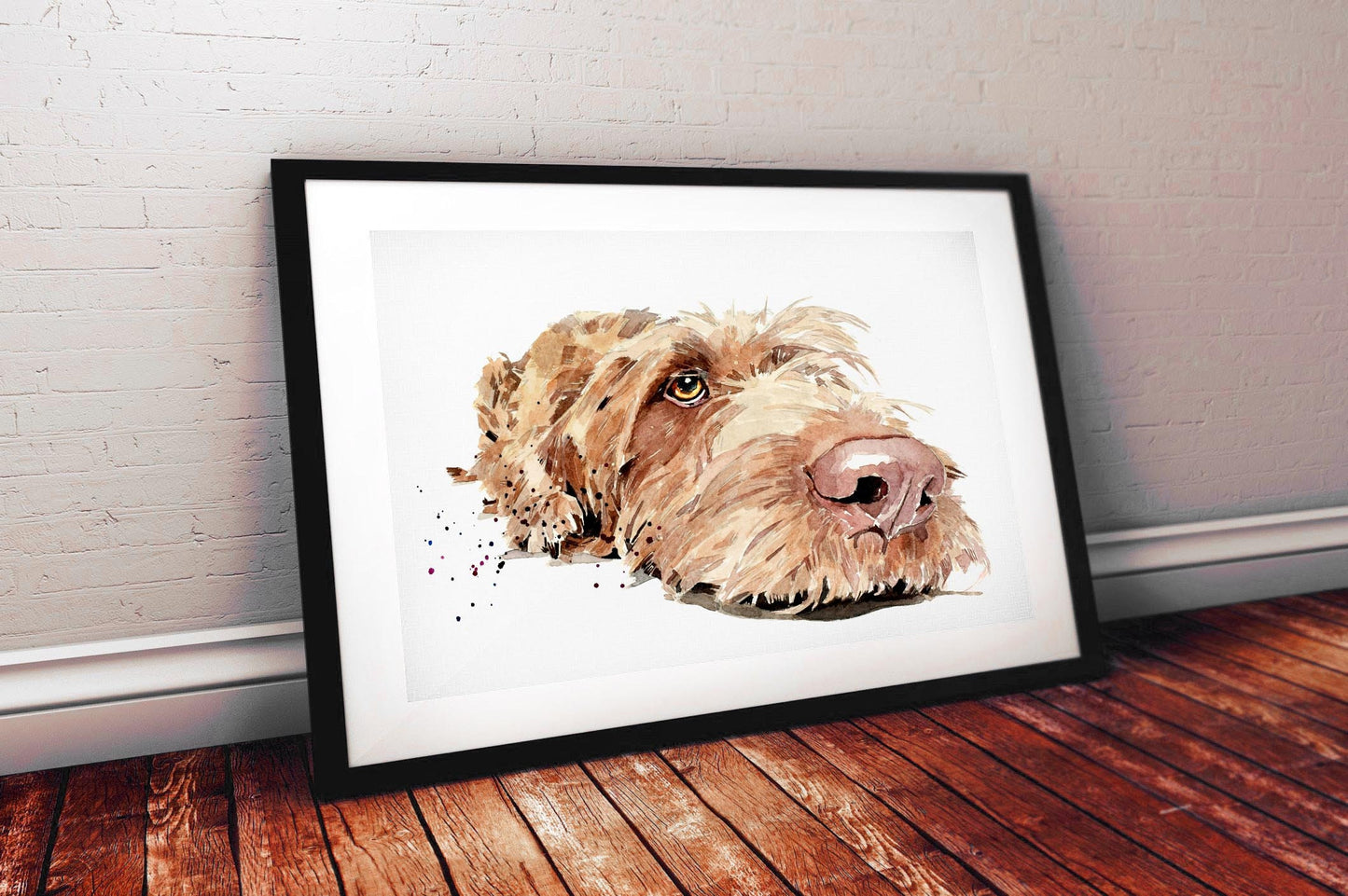 Wirehaired Vizsla | Dog Art Print | Edswatercolours
