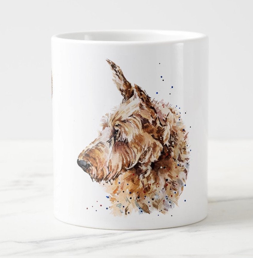Irish Terrier Ceramic Mug 15oz | Dog Lover Gift | Edswatercolours