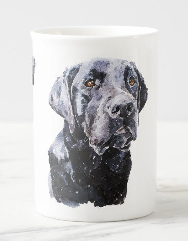 Windsor fine bone china Mug 10 oz- Black Labrador(Assorted) Coffee Mug, Labrador gift ,Black Labrador Mug,Black Labrador fine bone china
