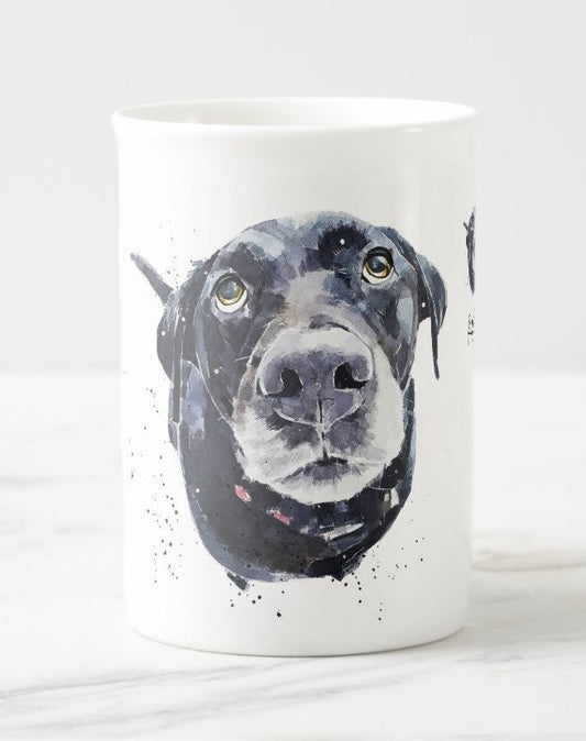 Windsor fine bone china Mug 10 oz- Black Labrador(Assorted) Coffee Mug, Labrador gift ,Black Labrador Mug,Black Labrador fine bone china
