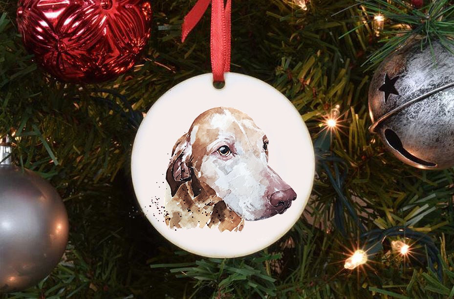 Sugar Vizsla Christmas Ornament | Dog Lover Gift | Edswatercolours