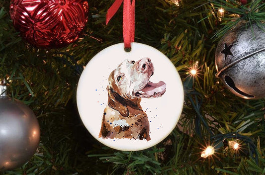 Sugar Vizsla II Christmas Ornament | Dog Lover Gift | Edswatercolours