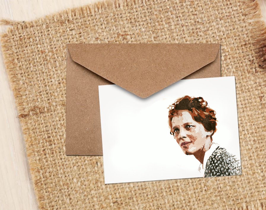 Amelia Earhart Greeting Card | Art Gift | Edswatercolours