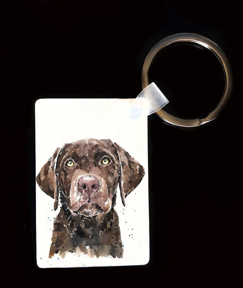 Labrador Keyring | Dog Gift | Multiple Designs | EdsWatercolours