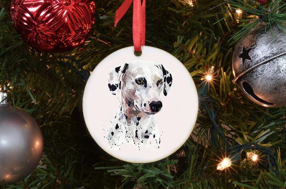 Dalmatian Christmas Ornament | Dog Lover Gift | Edswatercolours